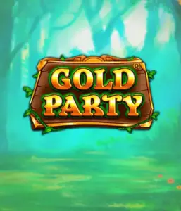 Enter the magical forest of the Gold Party game by Pragmatic Play, showcasing a beautifully designed wooden sign adorned with golden letters. The backdrop of misty green forest which adds a mystical touch to the slot's theme. Great for those who enjoy nature-themed slots, providing a captivating adventure. 